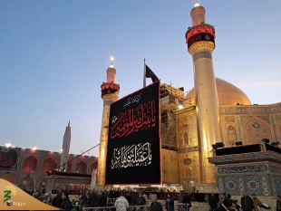 آستان علوی سیاه پوش عزای دخترش شد. 2