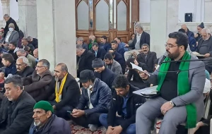 طنین دعای ندبه در حرم حضرت امیرالمومنین (ع)