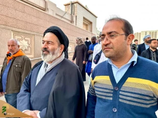 تقریر مصور عن اللقاء الحمیم لرئیس بعثة الحجاج الإیرانیین مع الحجاج الإیرانیین و الأجانب فی المسجد النبوی و البقیع 2
