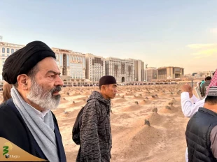 تقرير مصور عن اللقاء الحميم لرئيس بعثة الحجاج الإيرانيين مع الحجاج الإيرانيين و الأجانب في المسجد النبوي و البقيع 7