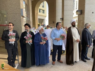 "ورود نخستین کاروان دانشجویان ایرانی به مدینه: آغاز سفر معنوی با استقبال گرم و پر از محبت" 8