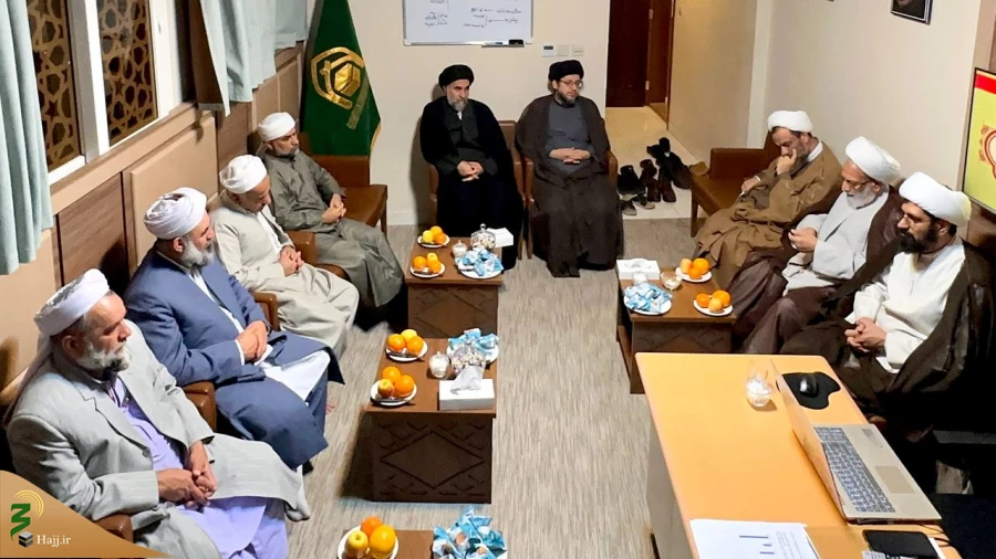 دیدار علما و اندیشمندان اهل سنت با مسئول دفتر بعثه مقام معظم رهبری در مدینه: تأکید بر وحدت و فضائل امیرالمؤمنین 6