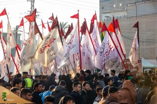 حرکت گسترده زائران عزادار به سوی کاظمین 5