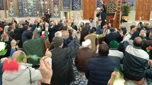 جشن عید مبعث در حرم مطهر امام حسین(ع)