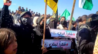 تشکر ساکنان غزه از ایران هنگام مبادله اسرا