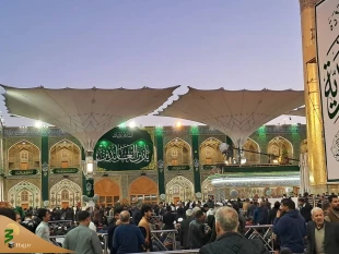 گل آرایی حرم علوی در آستانه اعیاد شعبانیه 3