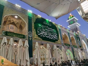 گل آرایی حرم علوی در آستانه اعیاد شعبانیه 5