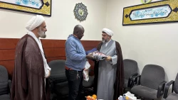 حضور محمد سودانی نماینده شرکت حمل و نقل زائران 