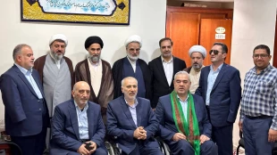 دیدار جانبازان و گروه تواشیح حضرت قمر بنی هاشم با حجت الاسلام اکبری در مکه 6