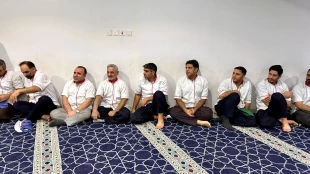 دیدار مسئولین بعثه رهبری و ستاد عمره از آشپزخانه مکه :

 تقدیر از خادمان زائرین در ایام شعبانیه 4