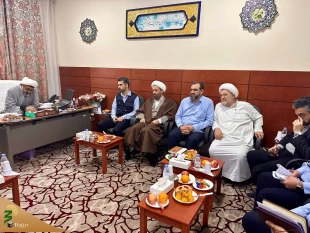 جلسه مسئولین فرهنگی هتل‌های مکه با حضور مسئول دفتر بعثه رهبری و کارشناس فرهنگی 5