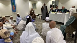 حضور مسئول دفتر بعثه رهبری در کاروان اهل سنت در مکه:

