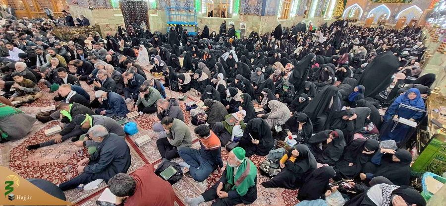 برگزاری مراسم احیای شب نیمه شعبان در خیمه‌گاه حسینی