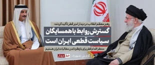 گسترش روابط با همسایگان، سیاست قطعی جمهوری اسلامی است

دیدار امیر قطر و هیئت همراه با رهبر انقلاب 2