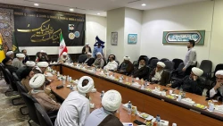 جلسه مستمر مسئولین بعثه رهبری با خادمان فرهنگی؛ 

تأکید بر ضرورت وحدت اسلامی  2