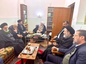 امام جمعة النجف الاشرف في لقاء مع ممثل الولي الفقيه؛ بأنني أدعو للاية الله الخامنئي كل يوم/ لن نسمح بتكرار أحداث سوريا في العراق