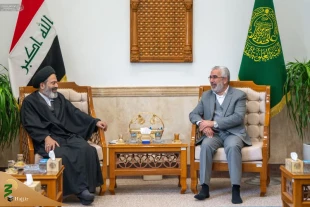 لقاء ممثل الولی الفقیة فی شؤون الحج و الزیارة مع سادن الحرم العلوی الشریف
عزم العتبة العلویة على إحیاء الذکرى الألفیّة لتأسیس الحوزة العلمیة فی النجف 3