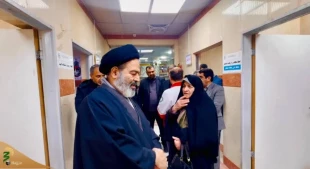 زیارة ممثل الولی الفقیه فی شؤون الحج و الزیارة الی مسوصف الهلال الاحمر الایرانی فی النجف الاشرف 3