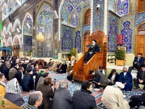 Hojjat al-Islam Navvab at the Holy Shrine of Imam Hossein (AS):
The tomb of Seyed Hassan Nasrollah, another Karbala for the guidance of mankind
