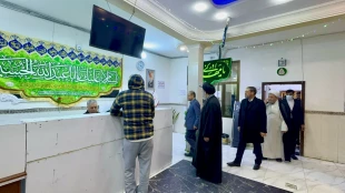 بازدید مسئولان حوزه حج و زیارت از مرکز پزشکی هلال احمر در عراق 4
