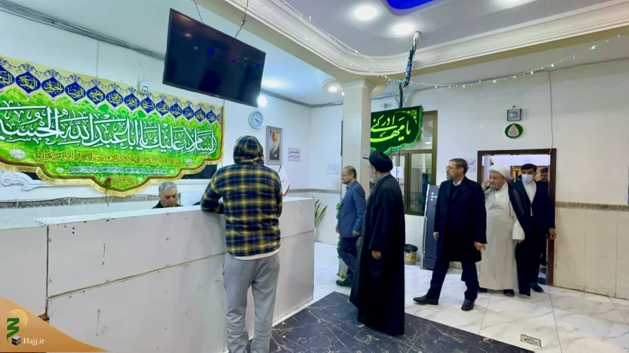 بازدید مسئولان حوزه حج و زیارت از مرکز پزشکی هلال احمر در عراق 4