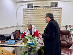 بازدید مسئولان حوزه حج و زیارت از مرکز پزشکی هلال احمر در عراق 6