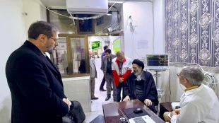 بازدید مسئولان حوزه حج و زیارت از مرکز پزشکی هلال احمر در عراق 7