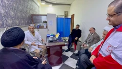 بازدید مسئولان حوزه حج و زیارت از مرکز پزشکی هلال احمر در عراق 8