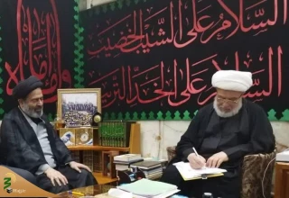 لقاء ممثل الولي الفقيه في شؤون الحج و الزيارة مع المتولي الشرعي للعتبة الحسينية المقدسة