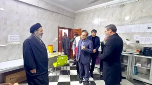 تفقد مسؤولو شوون الحج و الزيارة المركز الطبي للهلال الأحمر في العراق 5
