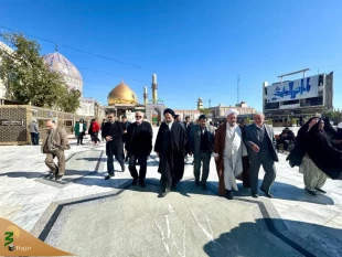 Supreme Leader representative in Hajj and Pilgrimage Affairs visits the impressive projects and development of Al-Askari shrine 4