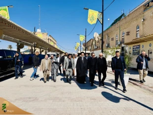 تفقد ممثل الولي الفقيه في شؤون الحج و الزيارة المشاريع و التطويرات المتميزة في الحرمين العسكريين (ع). 2