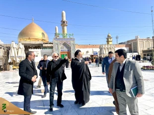 تفقد ممثل الولي الفقيه في شؤون الحج و الزيارة المشاريع و التطويرات المتميزة في الحرمين العسكريين (ع). 8