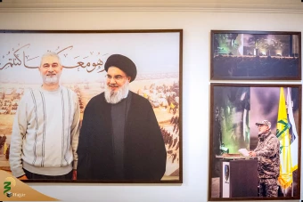 حضور نماینده رهبر انقلاب اسلامی در منزل خانواده‌های فرماندهان شهید حزب‌الله لبنان در بیروت 34