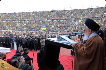 مراسم تشییع مجاهد کبیر شهید سیدحسن نصرالله و شهید سیدهاشم صفی‌الدین 35