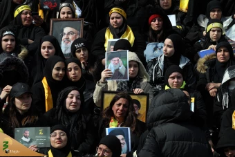 مراسم تشییع مجاهد کبیر شهید سیدحسن نصرالله و شهید سیدهاشم صفی‌الدین 33