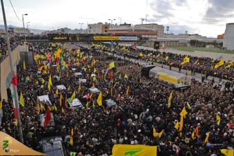 مراسم تشییع مجاهد کبیر شهید سیدحسن نصرالله و شهید سیدهاشم صفی‌الدین 52