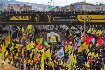 مراسم تشییع مجاهد کبیر شهید سیدحسن نصرالله و شهید سیدهاشم صفی‌الدین 53