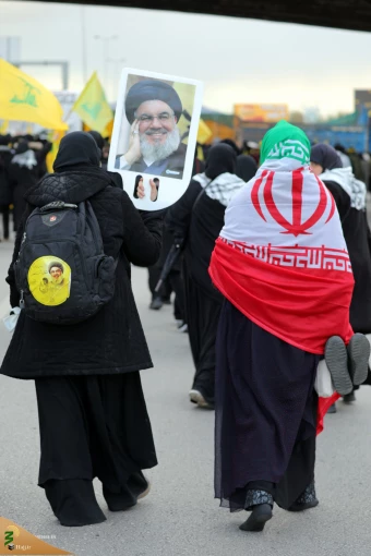 مراسم تشییع مجاهد کبیر شهید سیدحسن نصرالله و شهید سیدهاشم صفی‌الدین 56