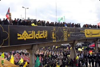 مراسم تشییع مجاهد کبیر شهید سیدحسن نصرالله و شهید سیدهاشم صفی‌الدین 60