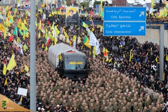 مراسم تشییع مجاهد کبیر شهید سیدحسن نصرالله و شهید سیدهاشم صفی‌الدین 62