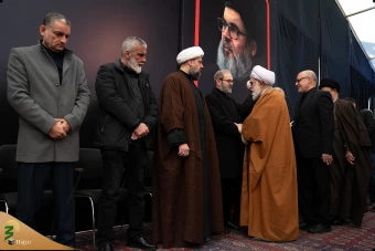 حضور هیئت نمایندگی رهبر انقلاب اسلامی در مراسم ترحیم و بزرگداشت رهبران شهید حزب‌الله در بیروت 2