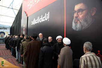 حضور هیئت نمایندگی رهبر انقلاب اسلامی در مراسم ترحیم و بزرگداشت رهبران شهید حزب‌الله در بیروت 5