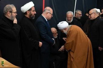 حضور هیئت نمایندگی رهبر انقلاب اسلامی در مراسم ترحیم و بزرگداشت رهبران شهید حزب‌الله در بیروت 9