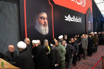 حضور هیئت نمایندگی رهبر انقلاب اسلامی در مراسم ترحیم و بزرگداشت رهبران شهید حزب‌الله در بیروت 10
