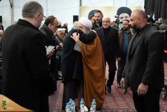 حضور هیئت نمایندگی رهبر انقلاب اسلامی در مراسم ترحیم و بزرگداشت رهبران شهید حزب‌الله در بیروت 13