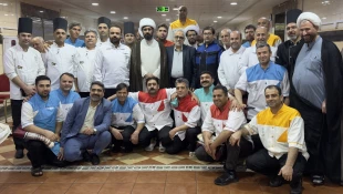 بازدید حجت‌الاسلام نجفی روحانی از آشپزخانه مدینه 16