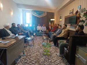 دیدار رمضانی مسئولین دفتر نمایندگی و ستاد کربلا با مسئول بعثه در عراق