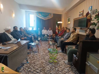 دیدار رمضانی مسئولین دفتر نمایندگی و ستاد کربلا با مسئول بعثه در عراق
