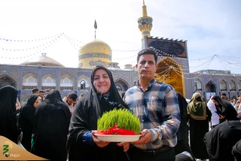 مراسم تحویل سال ۱۴۰۴ در بارگاه ملکوتی حضرت علی بن موسی الرضا علیه السلام  32